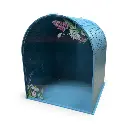 Boîte à cartes - acrylique bleu 