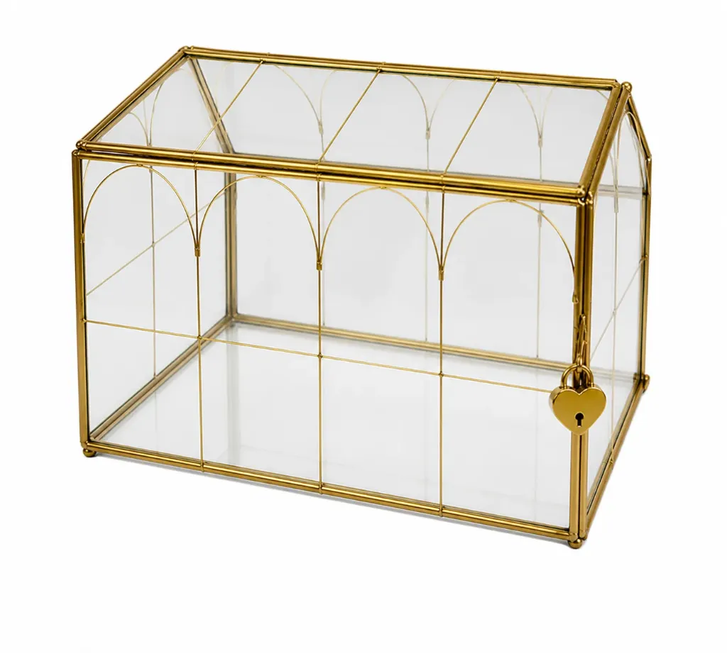 URNE EN VERRE AVEC CADENAS