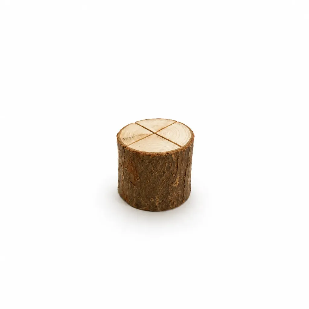MARQUE PLACE EN RONDIN DE BOIS