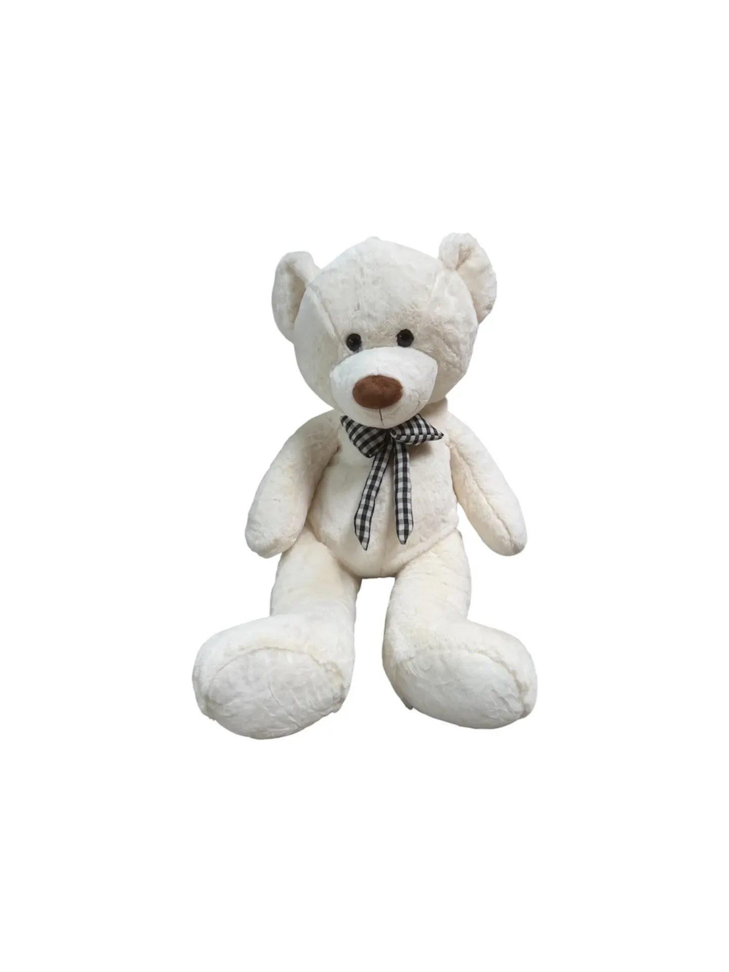 OURS EN PELUCHE BLANC - 80 CM