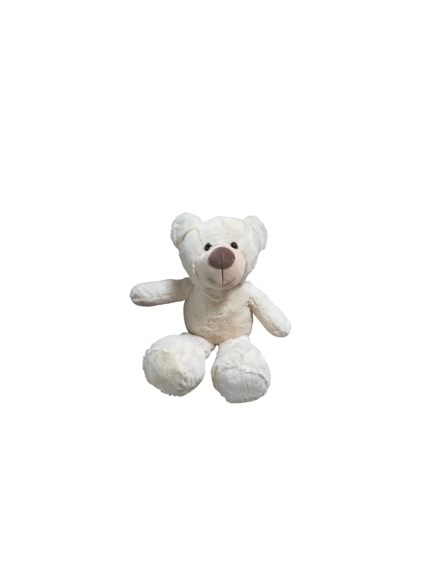 OURS EN PELUCHE BLANC - 40 CM