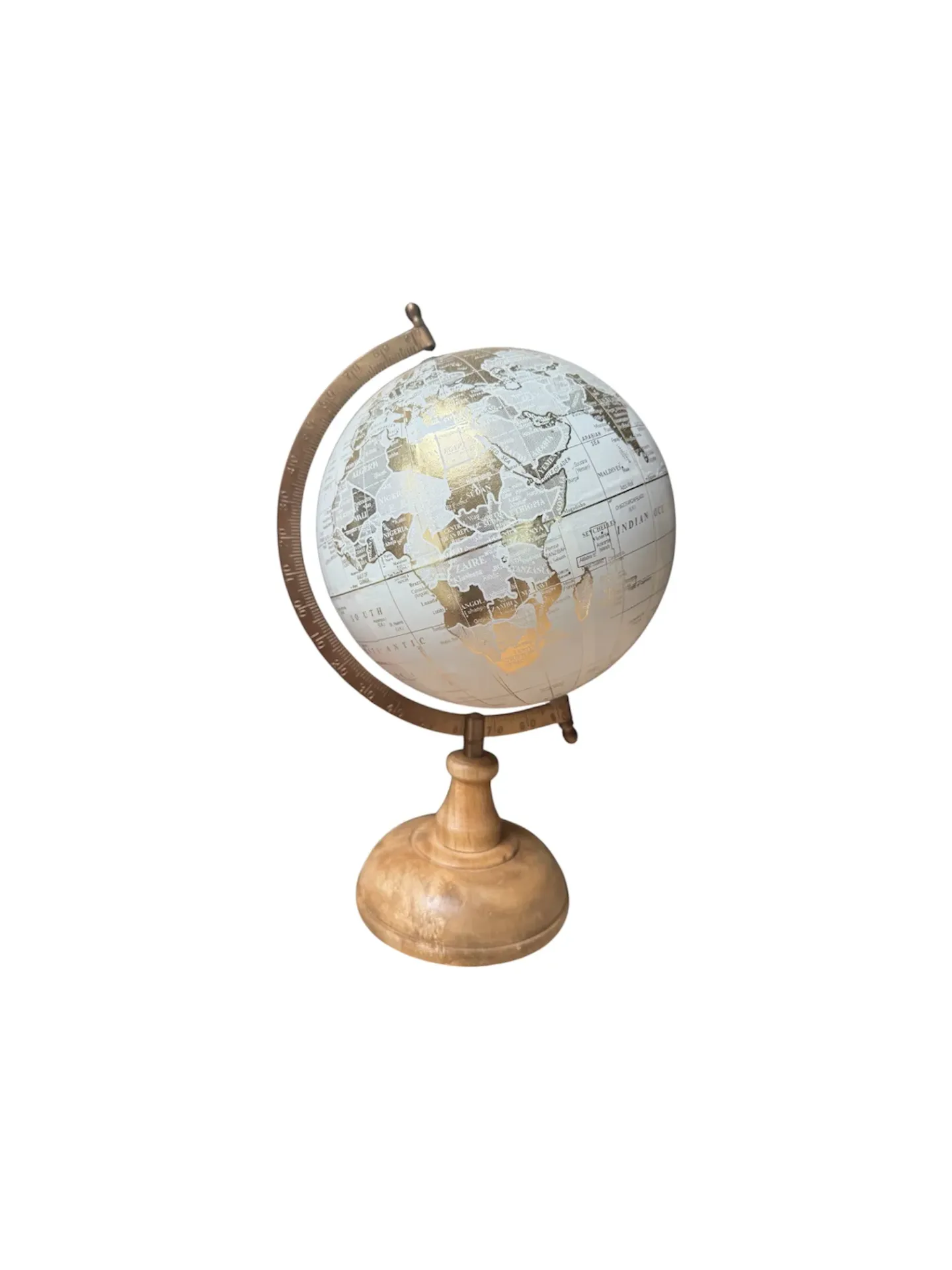MAPPEMONDE BLANC/BOIS