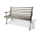 BANC EN FER DORE