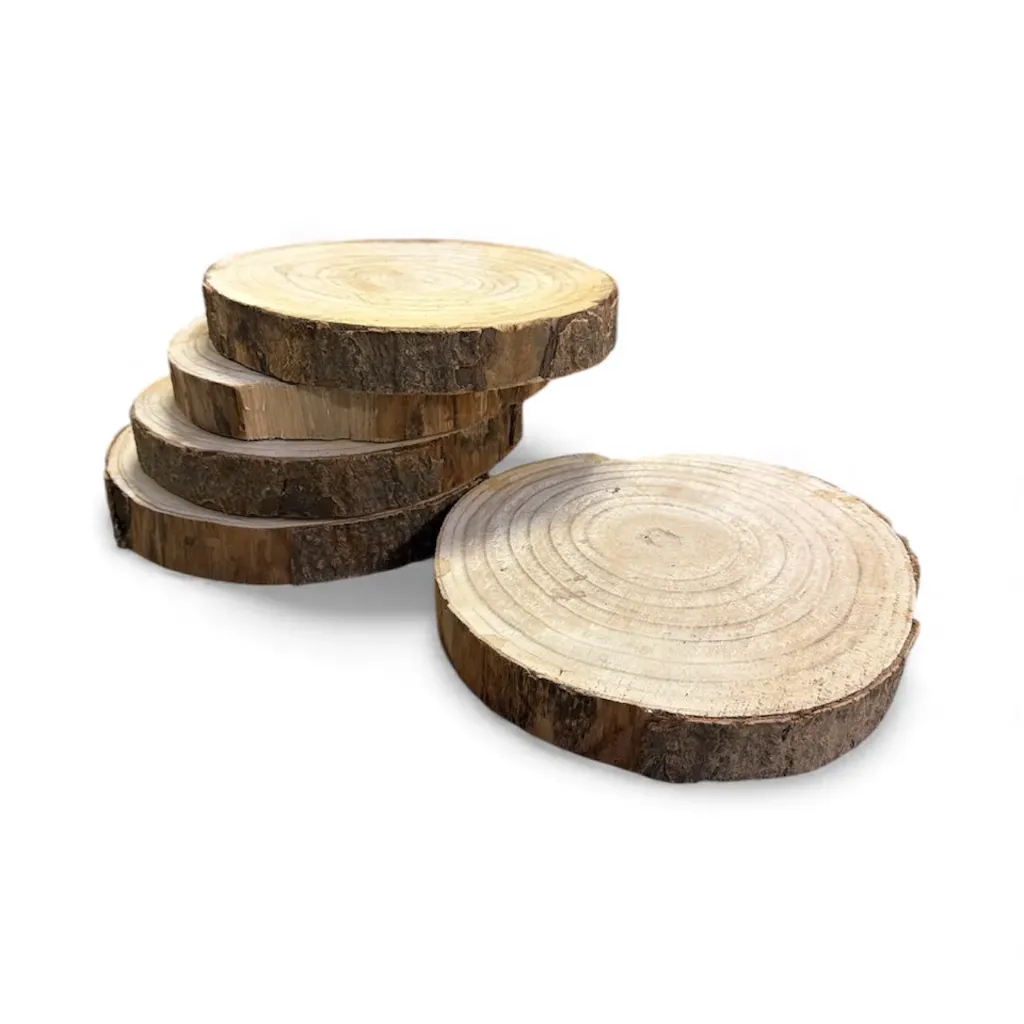 CENTRE DE TABLE - RONDINS DE BOIS 23 CM
